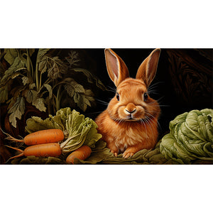 Rabbit 55*30CM(Canvas) Full Round Drill Diamond Painting