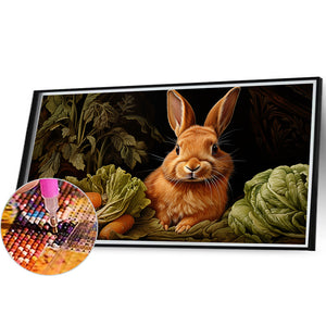 Rabbit 55*30CM(Canvas) Full Round Drill Diamond Painting