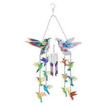 Load image into Gallery viewer, Rotate Wind Chime Theme 2D/Flat DIY Flying Bird Double-Sided Diamond Art Pendant
