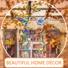 Load image into Gallery viewer, Rotate Wind Chime Theme 2D/Flat DIY Flying Bird Double-Sided Diamond Art Pendant
