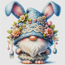 Load image into Gallery viewer, Yishu - Easter Bunny Gnome - 45*45CM 11CT 3 Stamped Cross Stitch
