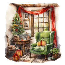 Load image into Gallery viewer, Green Sofa Indoors 30*30CM(Canvas) Full Round Drill Diamond Painting

