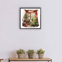 Load image into Gallery viewer, Green Sofa Indoors 30*30CM(Canvas) Full Round Drill Diamond Painting

