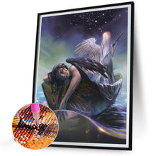Load image into Gallery viewer, Black And White Angel 40*50CM(Canvas) Full Round Drill Diamond Painting
