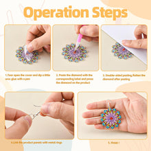 Load image into Gallery viewer, 8 Pairs Double Sided Diamond Painting DIY Earring Making Kit for Women Girls

