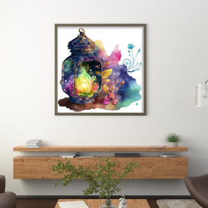 Yishu - Lantern - 40*40CM 11CT 3 Stamped Cross Stitch