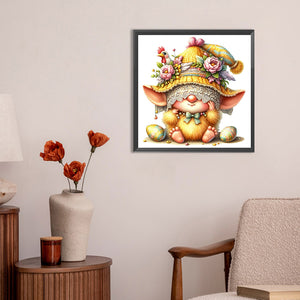 Easter Gnome 30*30CM(Canvas) Full Round Drill Diamond Painting