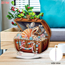Load image into Gallery viewer, 2D Flat Pearl Treasure Box DIY Diamond Painting Desktop Ornaments Kit Home Decor
