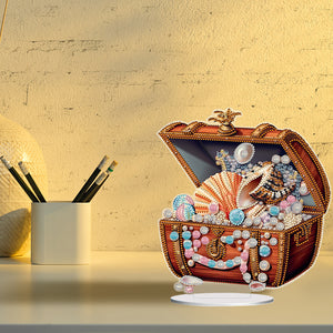2D Flat Pearl Treasure Box DIY Diamond Painting Desktop Ornaments Kit Home Decor