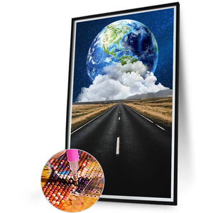 Roadside Scene 40*60CM(Picture) Full Round Drill Diamond Painting