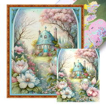 Load image into Gallery viewer, Huancan - Flower Castle - 50*60CM 16CT 2 Stamped Cross Stitch
