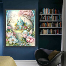 Load image into Gallery viewer, Huancan - Flower Castle - 50*60CM 16CT 2 Stamped Cross Stitch
