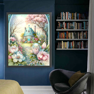Huancan - Flower Castle - 50*60CM 16CT 2 Stamped Cross Stitch