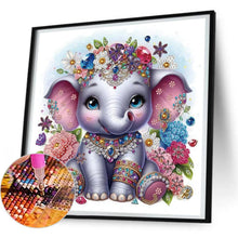 Load image into Gallery viewer, Elephant 30*30CM(Canvas) Partial Special Shaped Drill Diamond Painting
