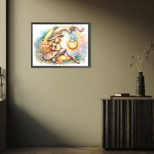 Easter Girl And Easter Eggs 40*30CM(Picture) Full Round Drill Diamond Painting