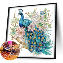 Load image into Gallery viewer, Flower Peacock 30*30CM(Canvas) Partial Special Shaped Drill Diamond Painting
