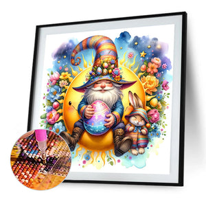 Yangqian Gnome 30*30CM(Picture) Full Round Drill Diamond Painting