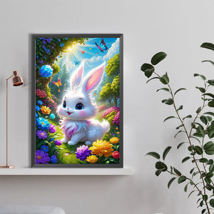 Little White Rabbit 40*60CM(Canvas) Full Round Drill Diamond Painting