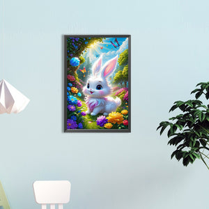 Little White Rabbit 40*60CM(Canvas) Full Round Drill Diamond Painting