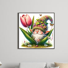 Load image into Gallery viewer, Gnome In Blooming Buds 30*30CM(Canvas) Full Round Drill Diamond Painting
