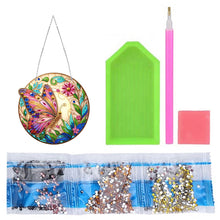 Load image into Gallery viewer, Sun Catcher 5D Diamond Painting Dots Pendant for Office Decor (Butterfly)
