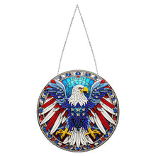 Load image into Gallery viewer, Sun Catcher Diamond Painting Dot Pendant for Office Decor (American Eagle)
