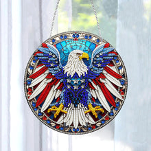 Load image into Gallery viewer, Sun Catcher Diamond Painting Dot Pendant for Office Decor (American Eagle)

