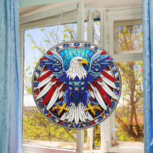Load image into Gallery viewer, Sun Catcher Diamond Painting Dot Pendant for Office Decor (American Eagle)

