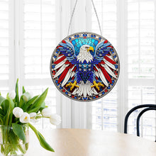 Load image into Gallery viewer, Sun Catcher Diamond Painting Dot Pendant for Office Decor (American Eagle)
