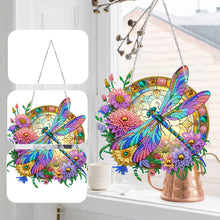 Load image into Gallery viewer, Sun Catcher Diamond Painting Dot Pendant for Office Decor (Dragonfly)
