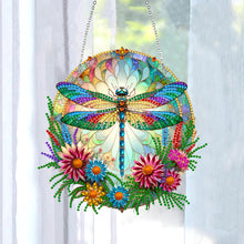Load image into Gallery viewer, Sun Catcher Diamond Painting Dot Pendant for Office Decor (Dragonfly)
