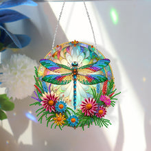 Load image into Gallery viewer, Sun Catcher Diamond Painting Dot Pendant for Office Decor (Dragonfly)
