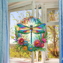 Load image into Gallery viewer, Sun Catcher Diamond Painting Dot Pendant for Office Decor (Dragonfly)
