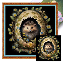 Load image into Gallery viewer, Huancan - Easter Hedgehog - 45*45CM 11CT 3 Stamped Cross Stitch
