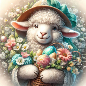 Alpaca 30*30CM(Canvas) Full Round Drill Diamond Painting