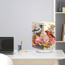 Load image into Gallery viewer, Acrylic Bird Flower Vase Desktop Diamond Painting Art Kits for Home Office Decor
