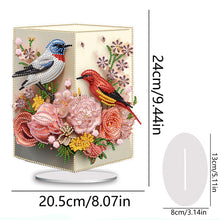Load image into Gallery viewer, Acrylic Bird Flower Vase Desktop Diamond Painting Art Kits for Home Office Decor
