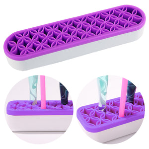 Diamond Painting Pen Holder Cosmetic Storage Box Desktop Brush Holder (Purple)