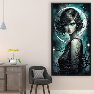 Yishu - Dark Woman - 40*75CM 11CT 3 Stamped Cross Stitch