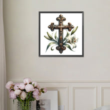 Load image into Gallery viewer, Cross Lily 30*30CM(Picture) Full Square Drill Diamond Painting
