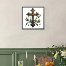 Load image into Gallery viewer, Cross Lily 30*30CM(Picture) Full Square Drill Diamond Painting
