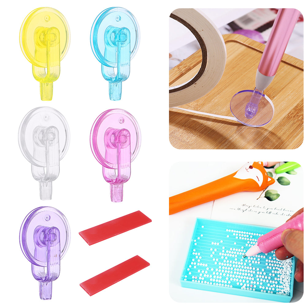 5Pcs Diamond Paintng Art Wheel with 2Pcs Diamond Painting  Clay(Mixed Color)