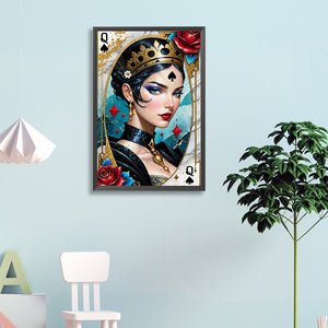 Jqk Playing Card Characters 40*60CM(Canvas) Full Round Drill Diamond Painting