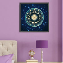 Load image into Gallery viewer, Astrological Chart Of The Twelve Zodiac Signs 50*50CM(Canvas) Full Round Drill Diamond Painting
