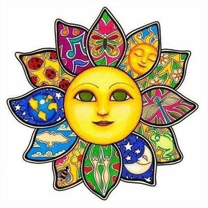 Sunflower 40*40CM(Picture) Full Round Drill Diamond Painting