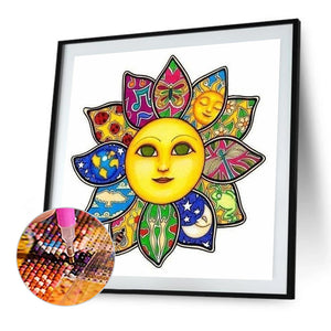 Sunflower 40*40CM(Picture) Full Round Drill Diamond Painting