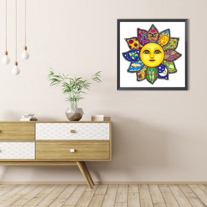 Sunflower 40*40CM(Picture) Full Round Drill Diamond Painting