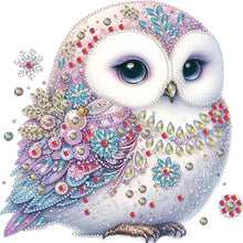 Load image into Gallery viewer, White-Headed Owl 30*30CM(Canvas) Partial Special Shaped Drill Diamond Painting
