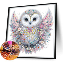 Load image into Gallery viewer, White-Headed Owl 30*30CM(Canvas) Partial Special Shaped Drill Diamond Painting
