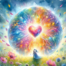 Load image into Gallery viewer, Beautiful Heart 30*30CM(Canvas) Full Round Drill Diamond Painting
